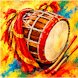 Bengali Dhak Drum & Sticks